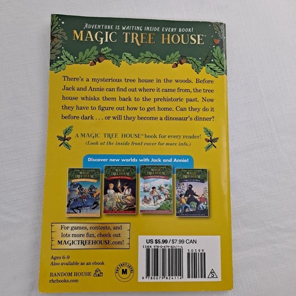 Magic Tree House Book Mary Pope Osborne Author Awesome Dinosaur Paperback - Picture 4 of 4